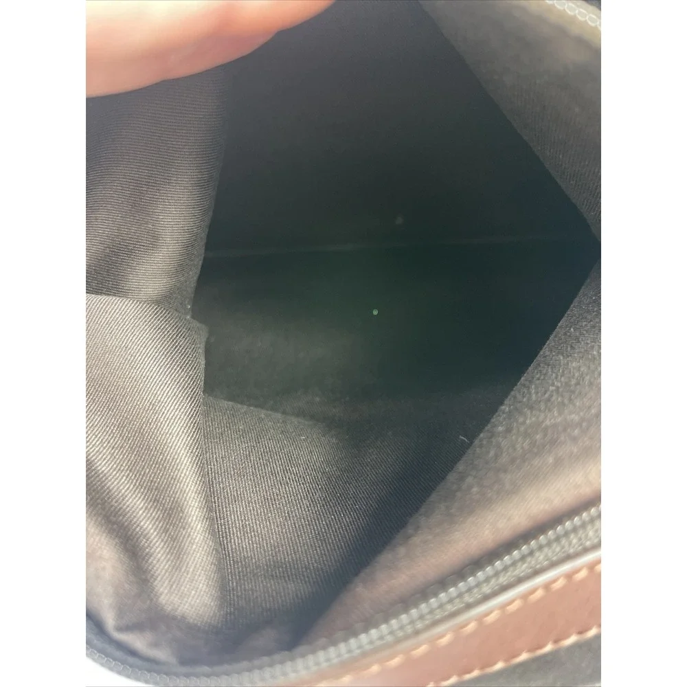 Fossil Vintage Canvas And‎ Leather Tote Bag Purse